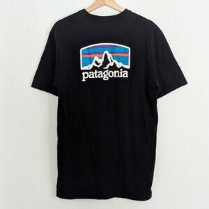 Patagonia Fitz Roy Horizons Responsibili-Tee Shirt Men's Size M Black